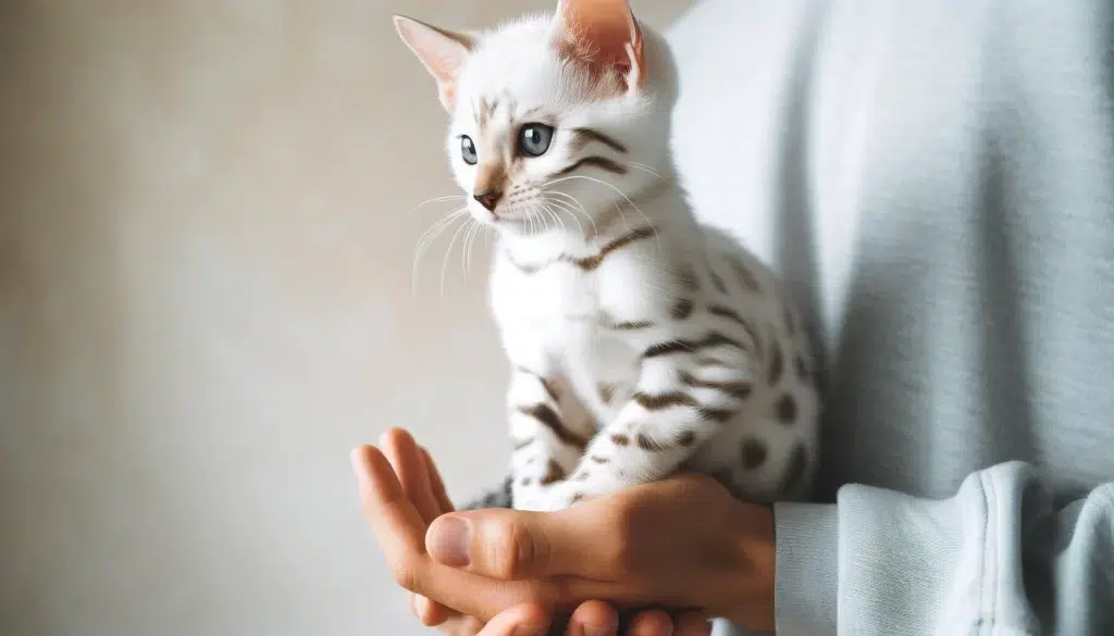 gato bengali blanco