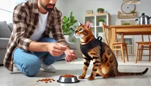 Cómo Entrenar a tu Gato Bengalí para Usar el Arnés
